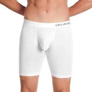 NEW OBVIOUSLY primeman 9 inch leg boxer brief in white